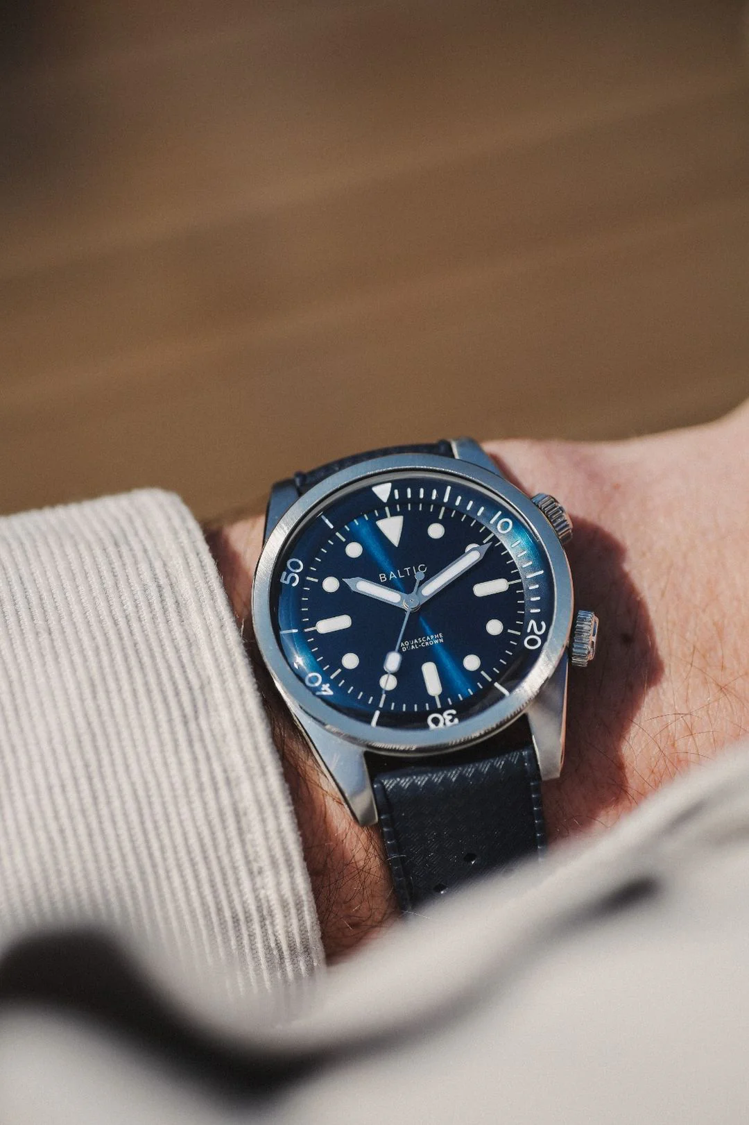 Baltic Aquascaphe Dual Crown Blue - Blue Tropic Strap - Image 5