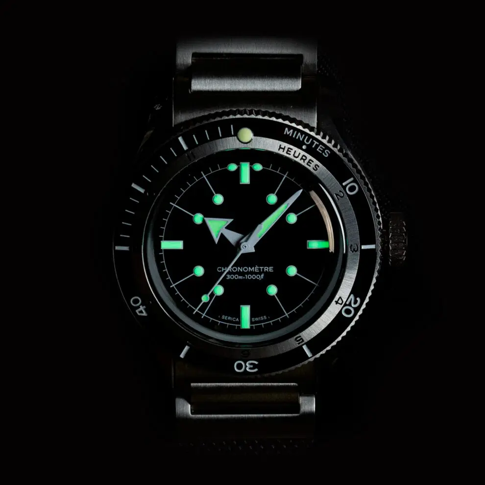 Serica 5303 Diving Chronometer Enamel Black - Image 3